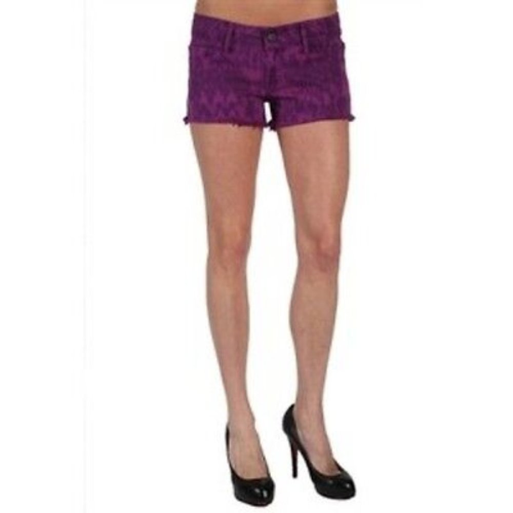 BLACK ORCHID Los Angeles Denim BLACK STAR Shorts  TRIBAL Byzantium CUT-OFFS